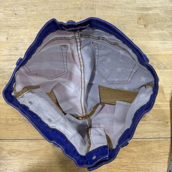 Tipsy Elves Liberty Jean Shorts Small Red White Blue American Flag 4th July USA - Picture 4 of 10